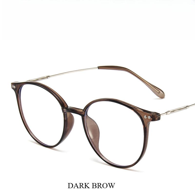 Neutral Retro Trendy Glasses Men And Women Round Anti Blue Glasses Frame Optical Lenses Arrival  Computer Reading Eyeglasses
