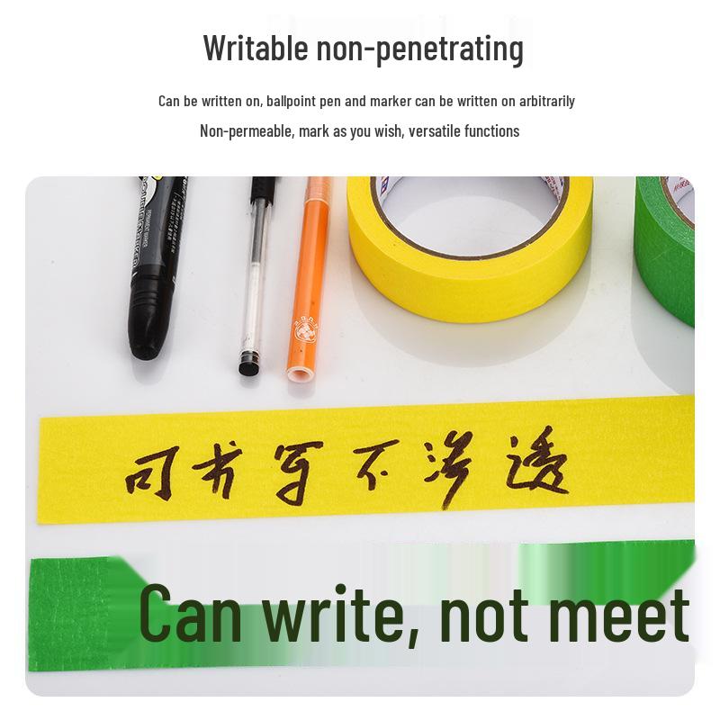 Multi-Functional Colored Washi Tape: Tearable, Traceless, Strong Adhesive for DIY Art & Crafts