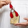 Funny Window Corner Decor - Peeping Rooster, Funny Rooster Stained Bird Window Corner Decor, Rooster Yard Decor