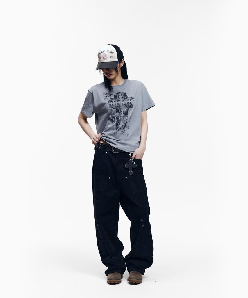 AAKAM Razor Cross Half Top (Gray)