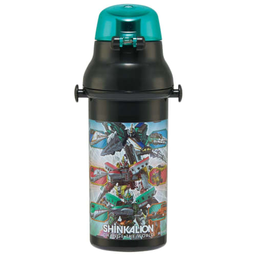 Skater Children's Plastic Water Bottle 480ml One Push Open/Close Antibacterial Child Friendly Lightweight Antibacterial Treatment Made In Japan Shinka