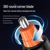 Rechargeable Electric Nose Hair Trimmer for Men - Scissors for Nostrils and Nose Hair Grooming
