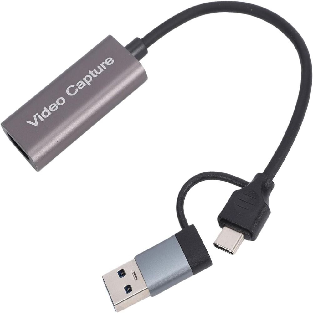 USB Type Game Capture Device 1080P 60FPS HD to USB Adapter Compact Video Capture Card Recording