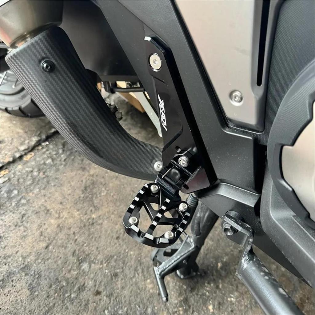 KJKLQQ 2025 X-ADV Motorcycle CNC Rear Pedal Footstand Foldable Footrest Passenger Foot Pegs for