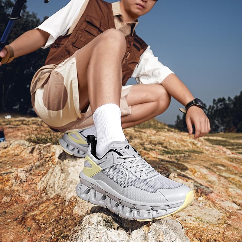 Men's Running Shoes Breathable Casual Jogging Sneakers Lace-Up Outdoor Hiking Shoes Fashion Blade Brand Comfortable