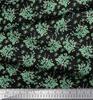 Soimoi Black Japan Crepe Satin Fabric Leaves & Rose Floral Print Sewing Fabric Metre 42 Inch