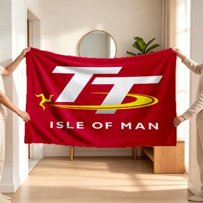 Isle Of Man Tt (1) Flannel Blanket a Soft Accent for the Bedroom and Living Room and a Cozy Home Gift