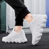 Comfortable platform sneakers for men Lightweight soft sole springback sneakers Summer trend net top men's shoes