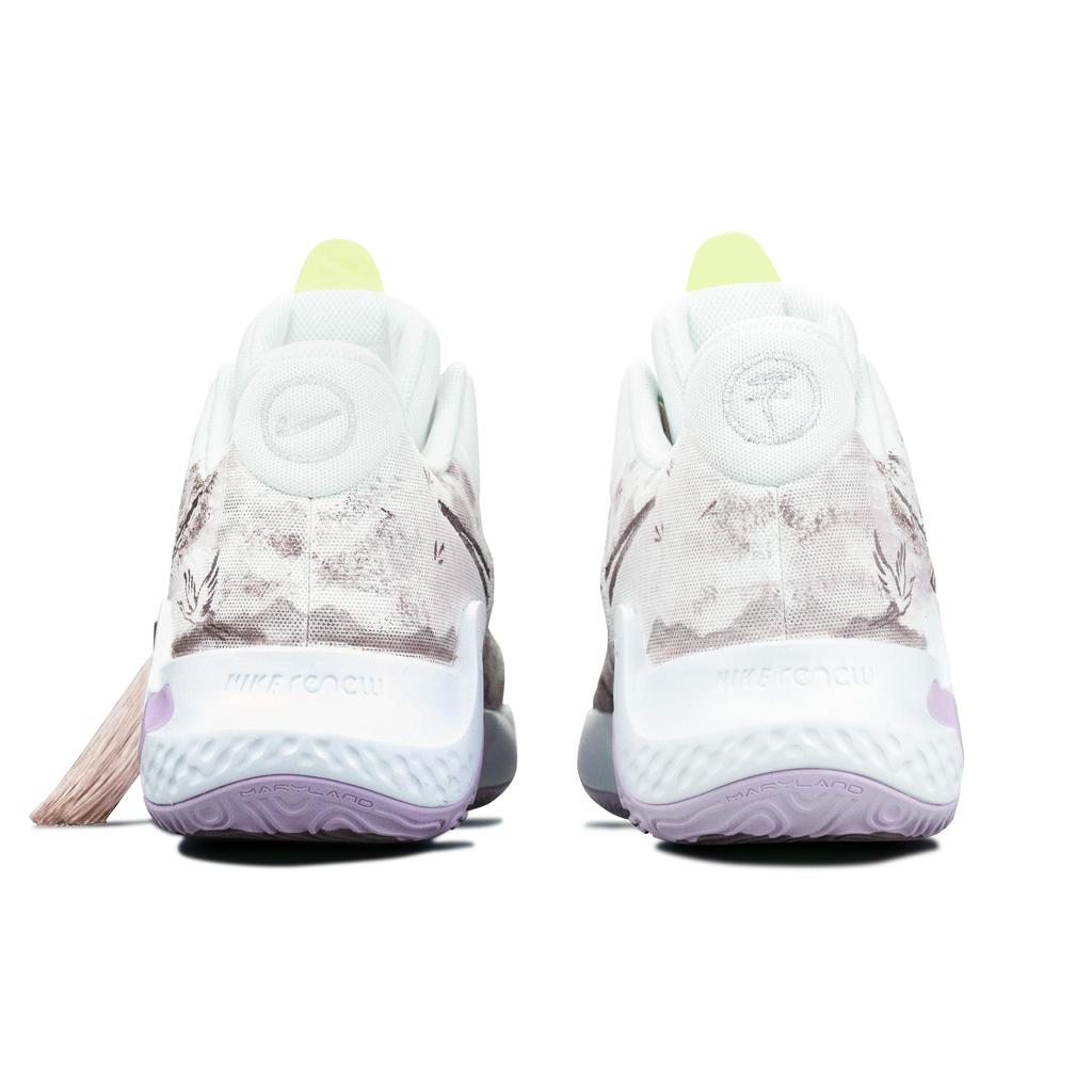Nike Trey 5 Vintage Basketball Shoes Unisex Mid top White/Purple/Pink DJ6922-100(Team237-)