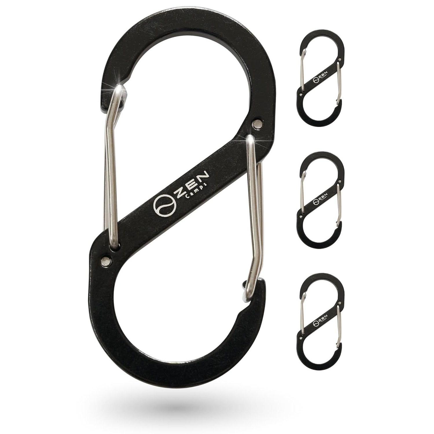 ZEN Camps Carabiner 4-piece set Aluminum alloy ultra-lightweight camping outdoor