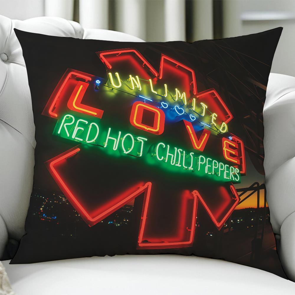 

Band RRed Hot Chili PPeppers Birthday Anniversary Gifts Double Sided Printed Zipper Cushion Cover Soft Skin Bedding 30x30cm