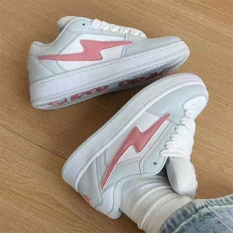Lightning bread shoes original retro niche low-top student flat baseplate shoes