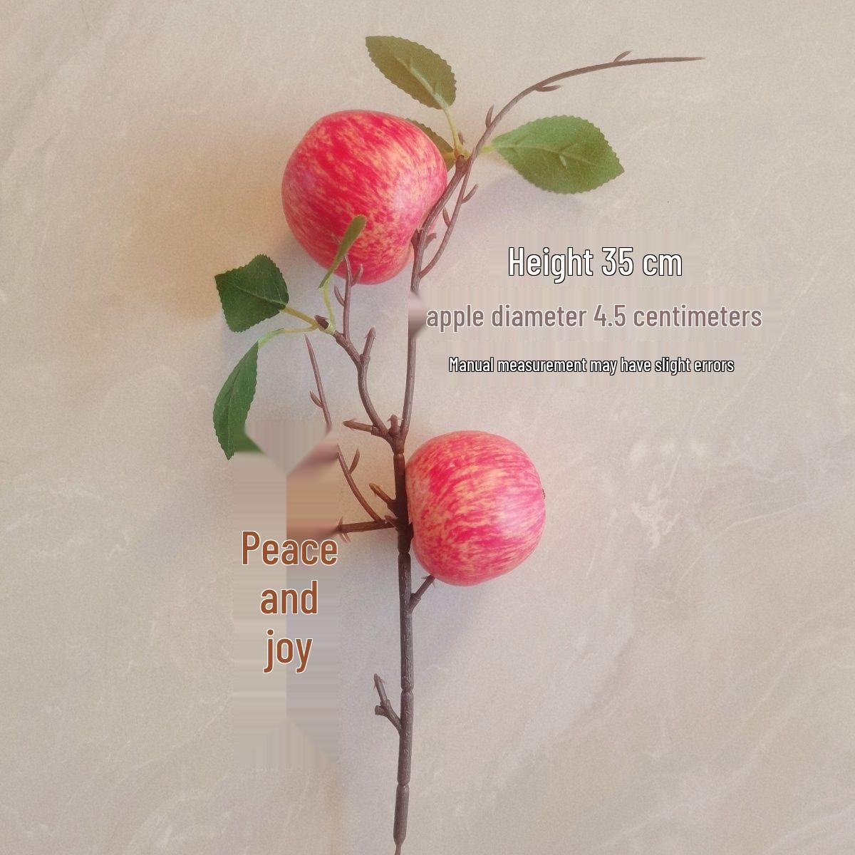 

High-End Artificial Fruit Branch with Apples, Pomegranates, Oranges, Persimmons, and Lemons for Home Decor.