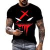 Smiling Graffiti 3D Printed Pattern Men's Women's Fashionable Street Style Casual T-shirt