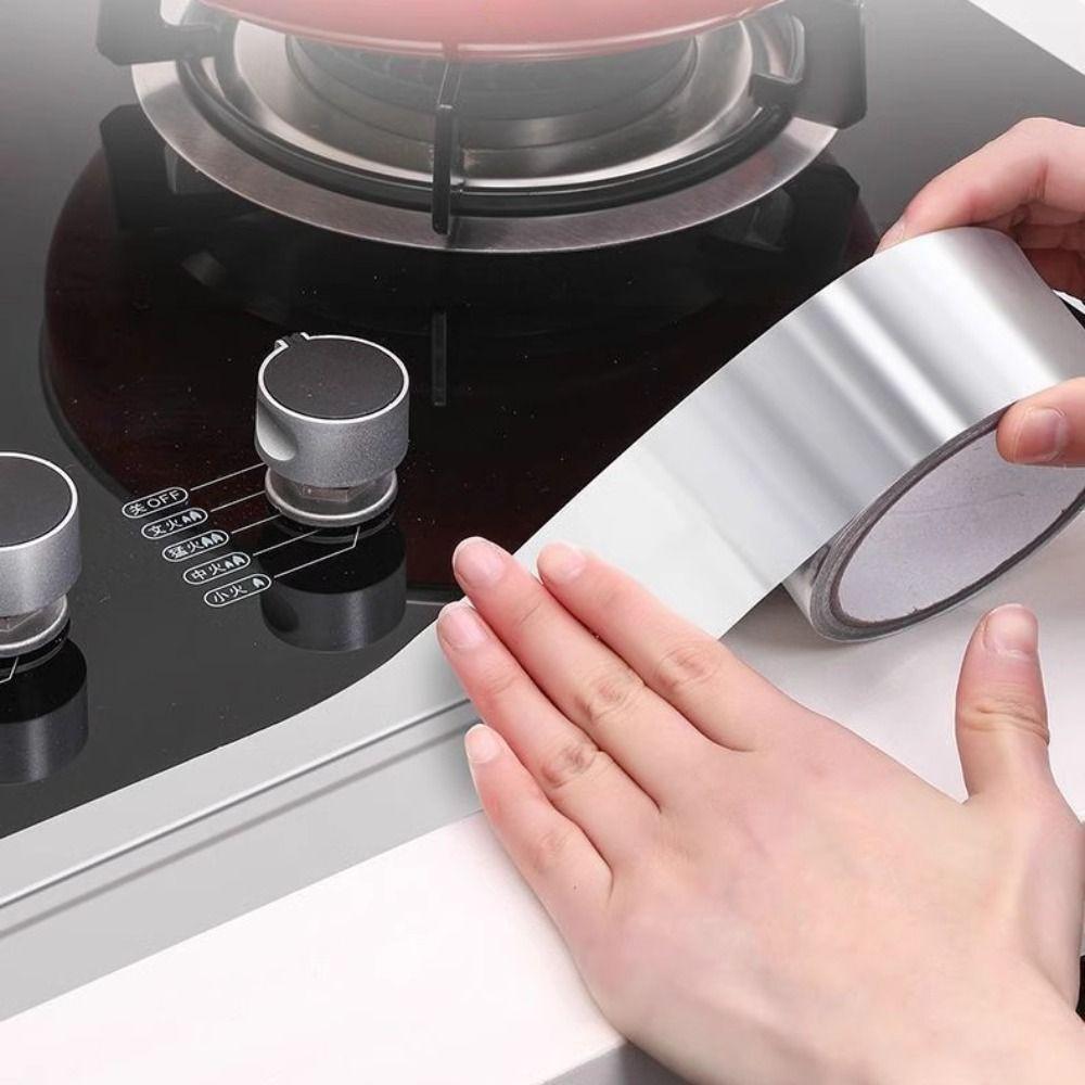 30/50mm Aluminum Foil Tape High-Temperature Anti-Mold Tape New Cooktop Tape  Countertops Kitchen