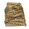 @ Gota Patti With Mini Triangles Embroidery Golden Lace 9 Mtr 36Gm Zr-9082-60%Off