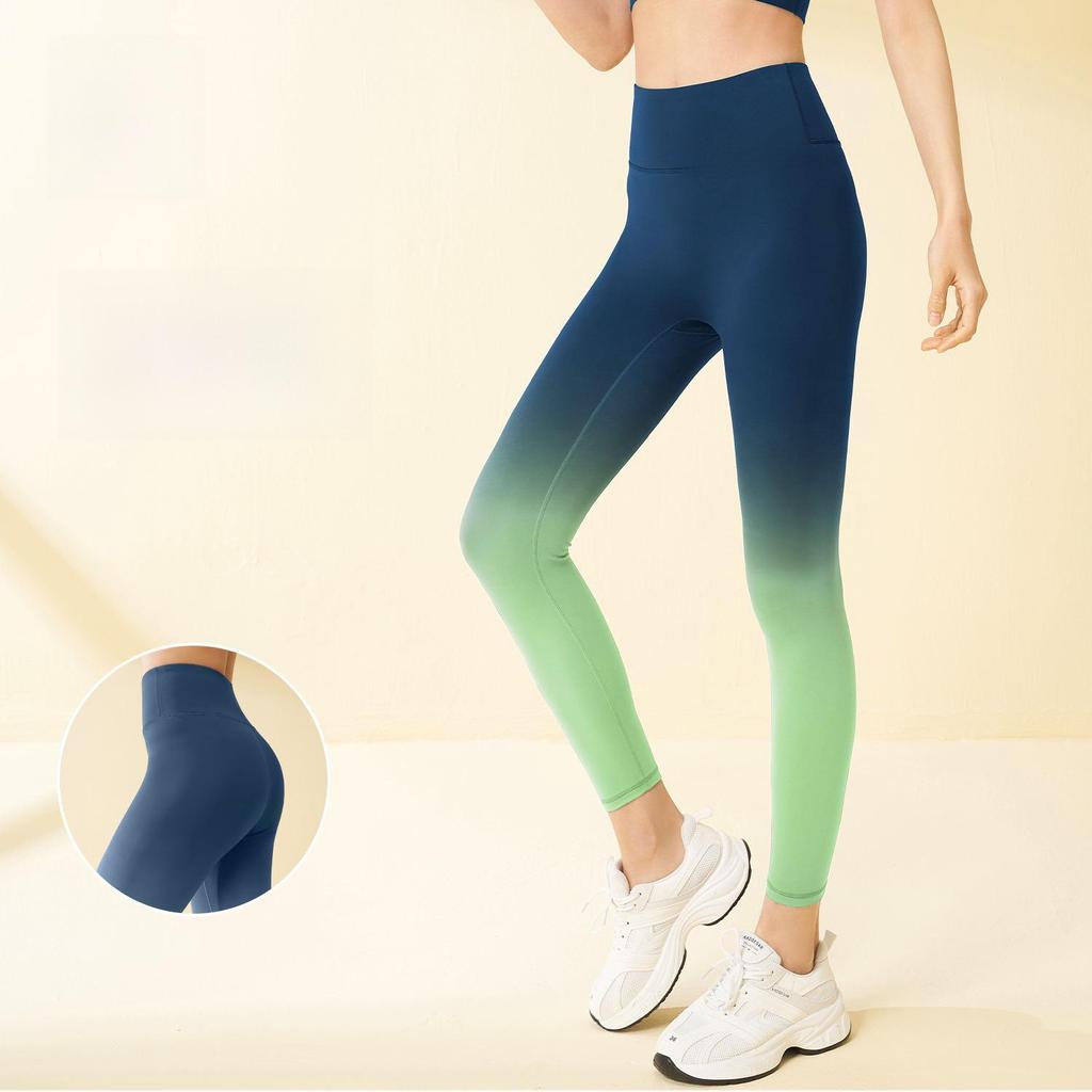 Juyitang High-Waist Gradient Yoga Pants: Hip-Lifting, Abdominal Shaping, Cloud-Soft Fitness Leggings for Women