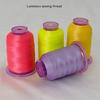 2Pcs Color Changing Sewing Thread for Sewing Machine Hand Stitching Night Glowing Yarn Embroidery Thread 550yds Each