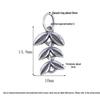 S925 Sterling Silver Wheat Ear Tassel Pendant for DIY Jewelry: Bracelet, Necklace, Earring.