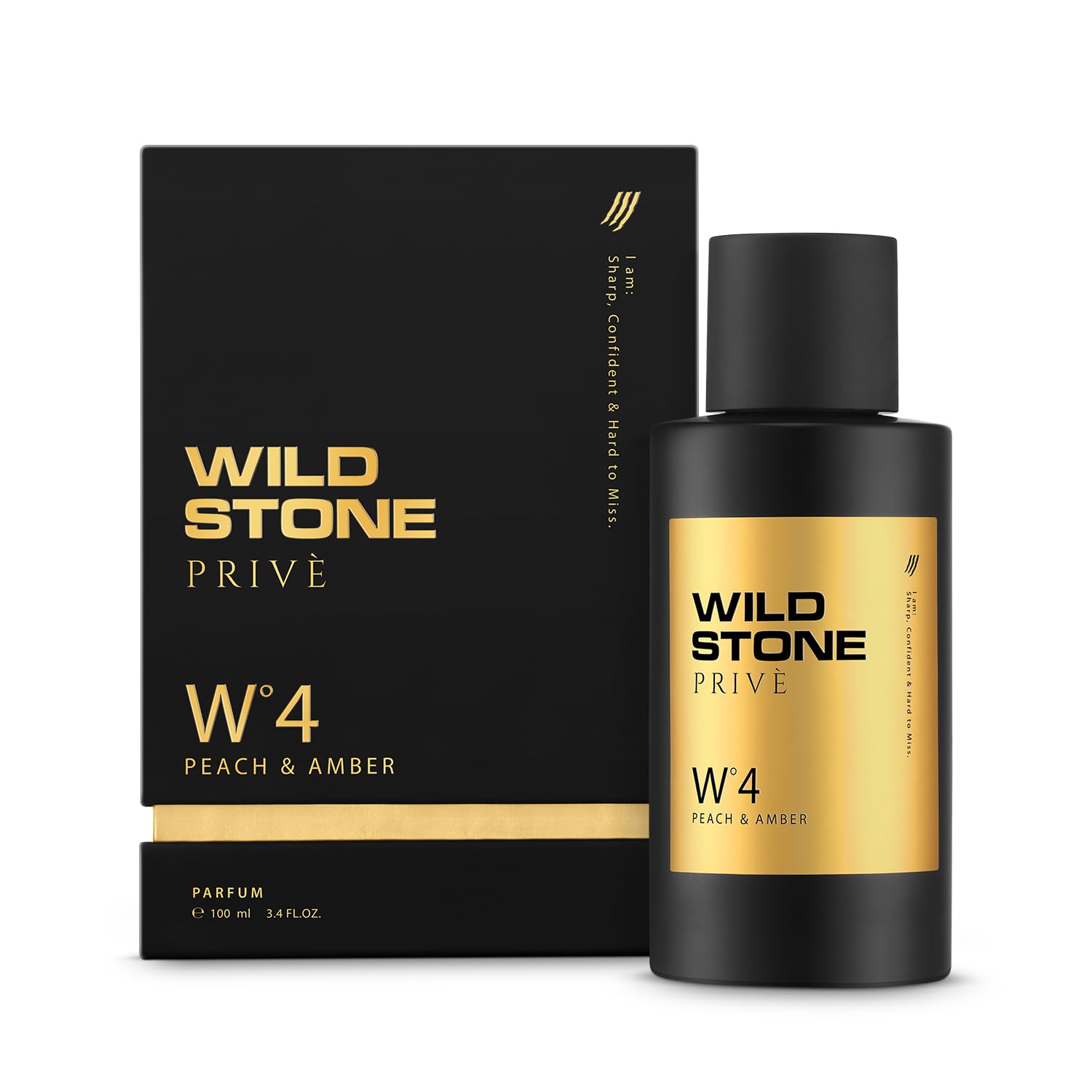 Wild Stone Prive Peach & Amber Parfum for Men 100ml | Luxury Long Lasting Perfume | Citrus, Fruity & Fresh Fragrance | Premium Men s Perfume 100 ML