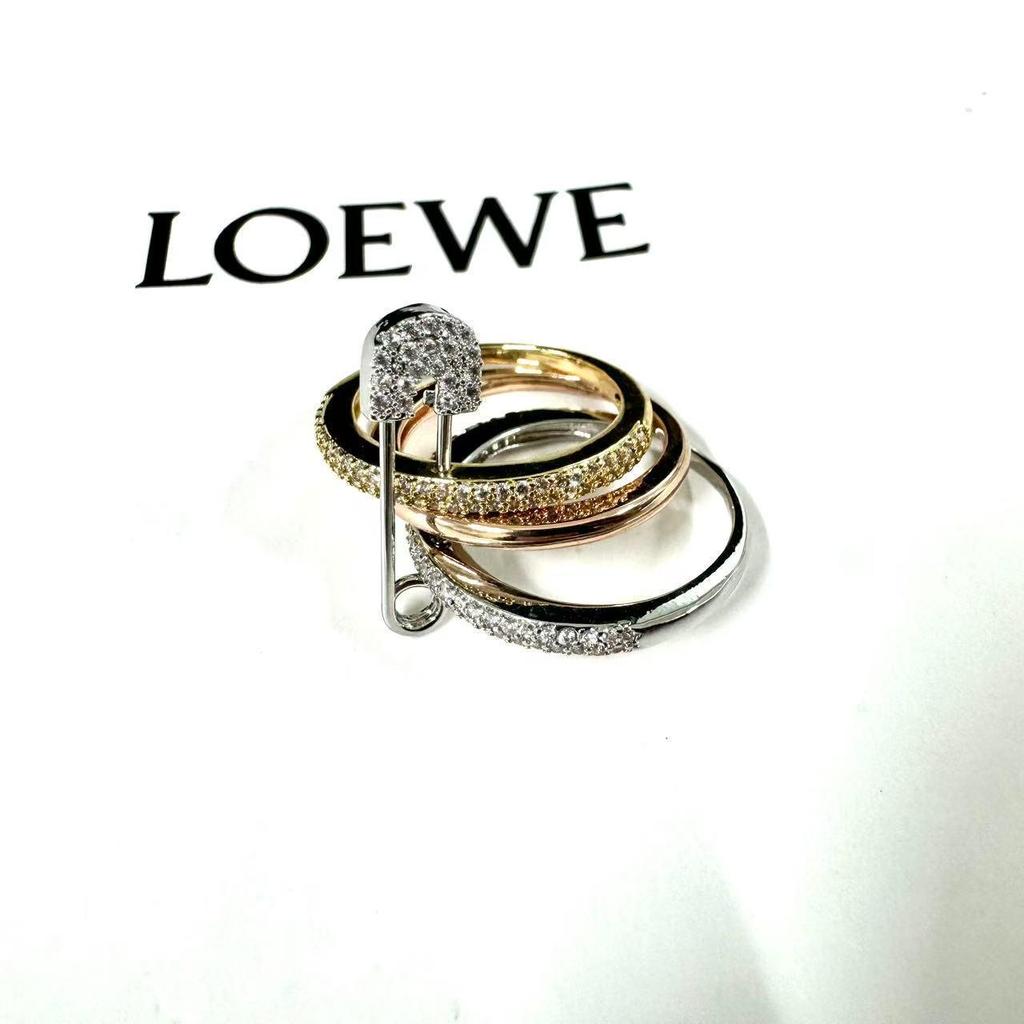 Three-Color Detachable Women's Zirconia Ring