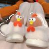 Fashion 2025 New Cute Cartoon Indoor Fluffy Slippers For Women Winter Warm Shoes Funny Chicken Anti-slip Girls Home Floor Cotton Slipper