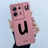 For Infinix Note 30 5G X6711/Note 30 Pro/30 VIP/30i/Note30 X6833B Case Lucky Initial Letter Soft Silicone Back Cover Phone Case