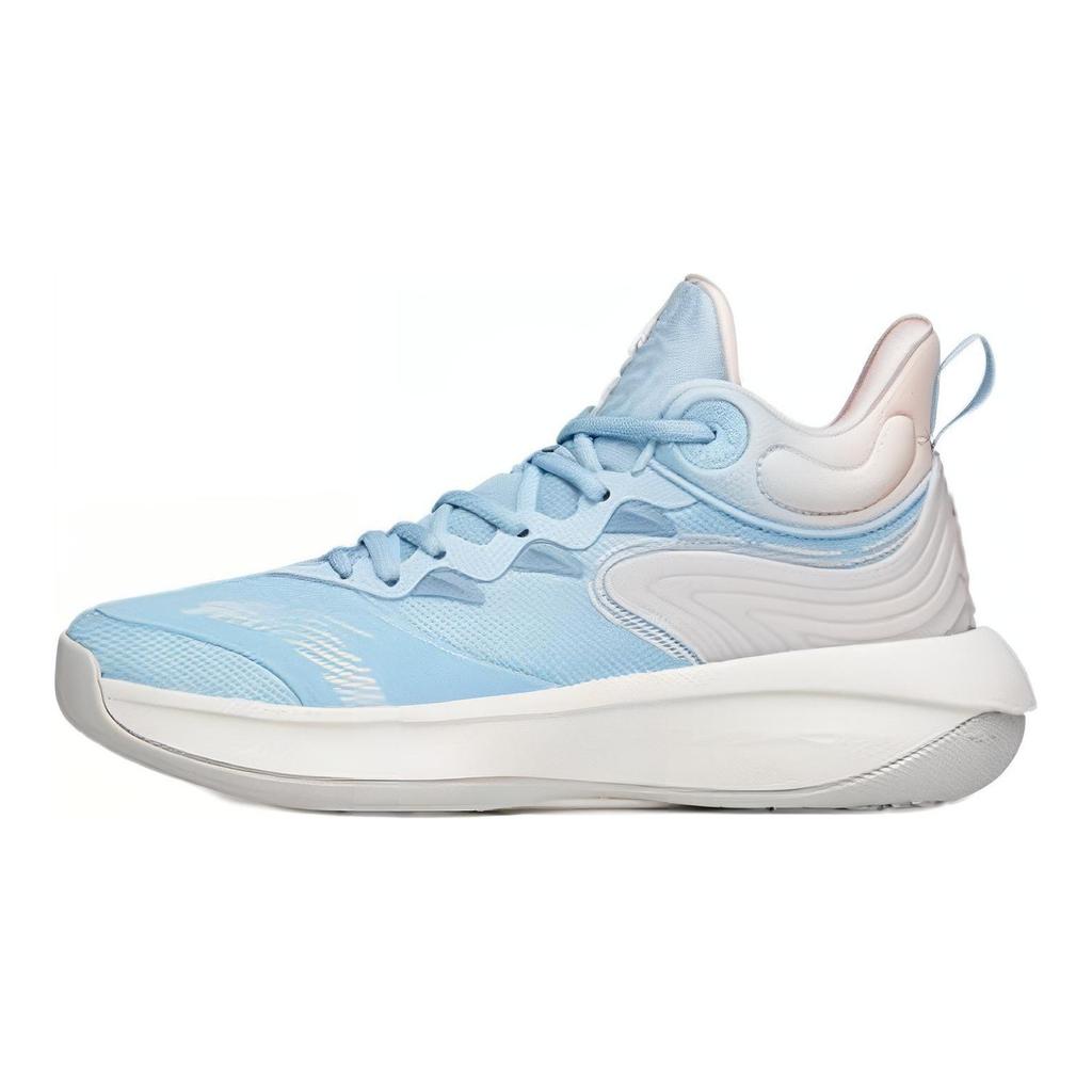 Anta Tiger Roar Cushioning Slip Resistant Abrasion Resistant Coverage Mid Top Basketball Shoes Men's Blue 112211601Q-3