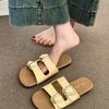 Flat-bottomed Slippers Women's Summer Outer Wear 2025 New Casual Maternity Cool Slippers Are Beautiful and Versatile with Skirts