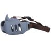 Adjustable Dog Muzzle Guard with Secure Strap for Aggressive Dogs - Soft Silicone Training Cover To Prevent Biting In Public, Dark Gray Size L