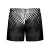 Men's Hawaiian Tie Waist Vacation Surf Shorts Lightweight Quick Dry Beachwear with Optical Illusion Checkered Pattern Swim Trunks
