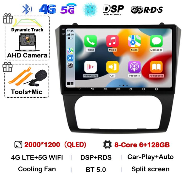 Android 14 Carplay+Auto WIFI+4G BT Car Radio Stereo For Nissan Altima Teana 2008 2009 2010 2011 2012 Multimedia Video Player GPS