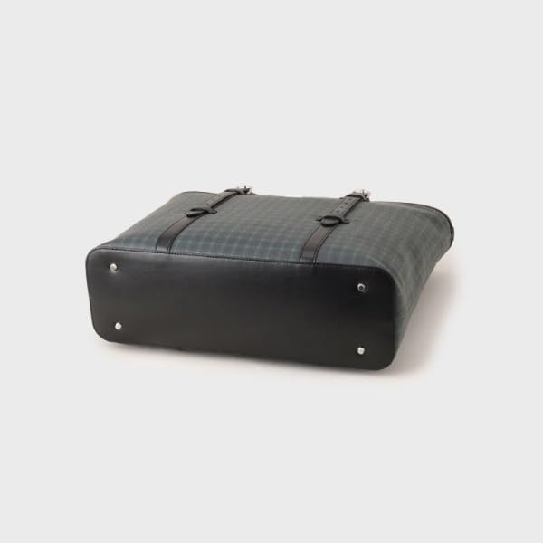 Takeo Kikuchi Gun Club Check Print Tote Bag, 07009327, Men's, Navy (294) 00