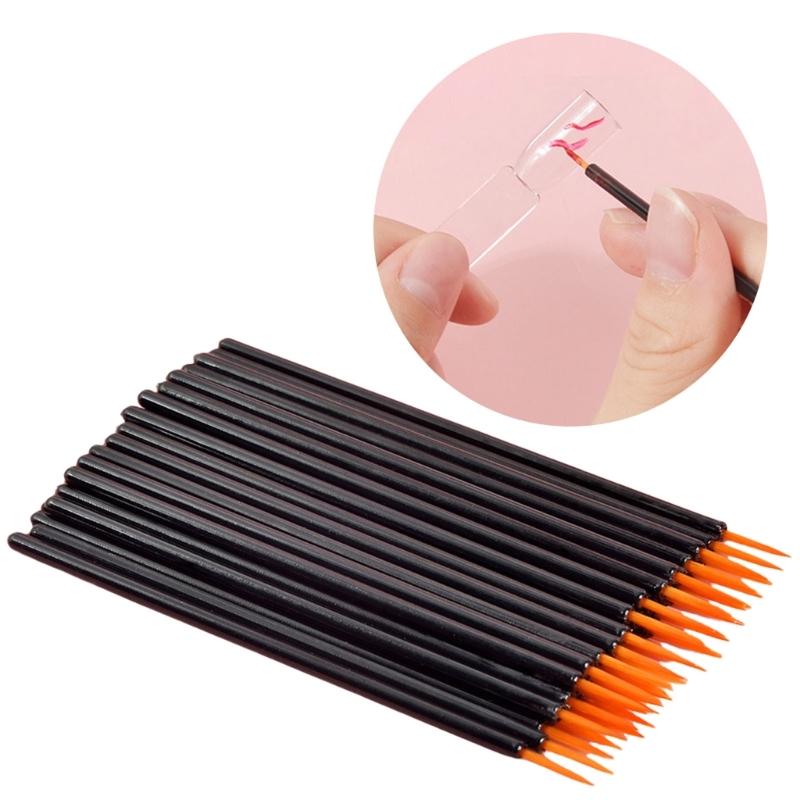 50 Pieces Disposable Eyeliner Brushes Lipstick Brush Eyeshadow Brush Eyeliner Applicator Makeup Tool Eyeliner Sticks