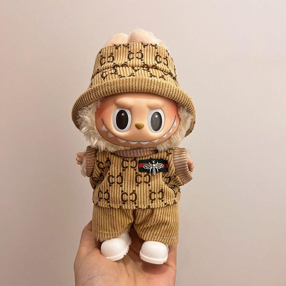 Niedliches Freizeitkleidungsset für 17 cm Labubu Vinylpuppe DIY Ankleidekleidung Requisiten Zubehör