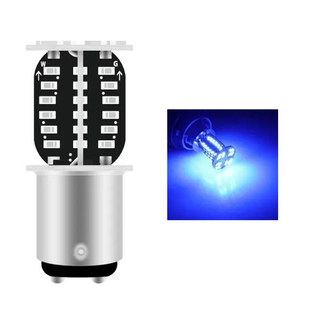 

Мотоцикл 1157 светодиодный стоп-сигнал BAY15D LED 64SMD DRL мигающий стробоскоп для воды задний ход стояночный фонарь автомобильный указатель поворота задний фонарь синий