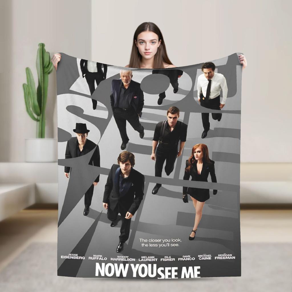 Now You See Me 3 Movie Blanket Quality Warm Soft Throw Blanket Winter Picnic Bedroom Graphic Bedspread