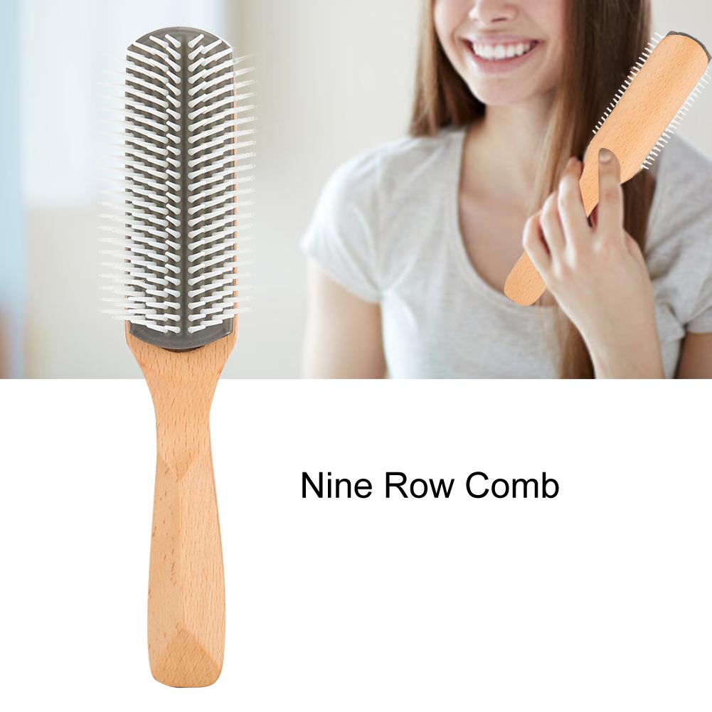 Nine Row Comb Hair Scalp Massage Comb Hair Styling Hairdressing Comb Hair Brush