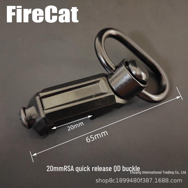 MLOK & KeyMod Rail QD Quick Release Clip for RSA Strap, GBB, 20mm Base Accessories