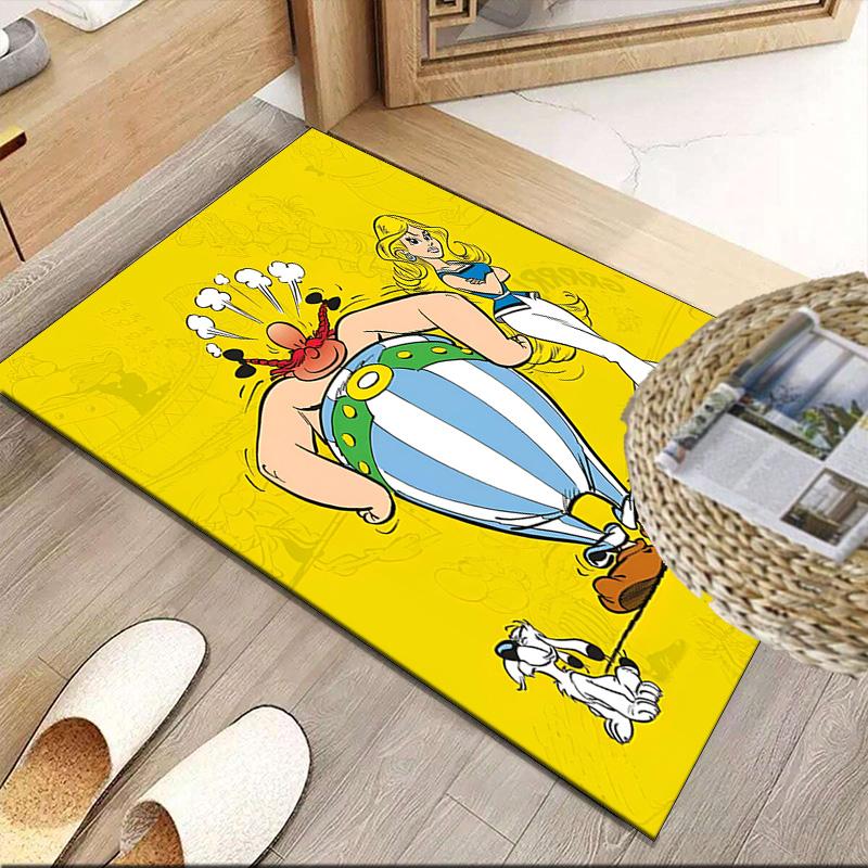 Asterix Friends  Carpet, Kitchen Rugs, Yoga Mat, Non-Slip Mats, Rug for Bathroom, Living Room Bedroom, Camping Rugs Christmas Gift
