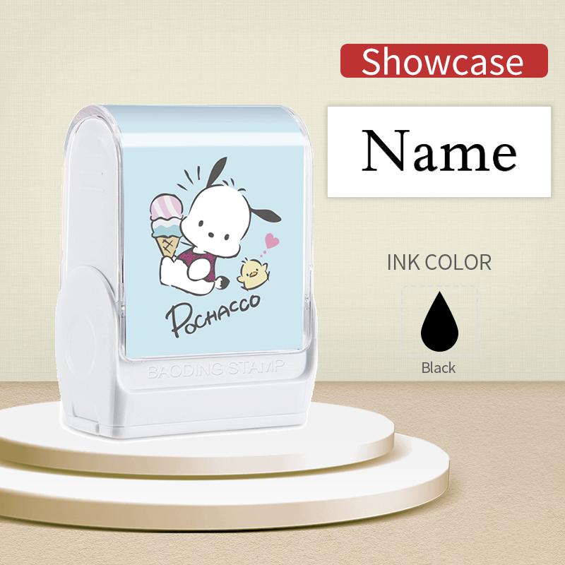 

Pochacco Custom My Melody Stamp - Washable Waterproof Self-Inking Seal for School Supplies, Christmas Gift, Back to School