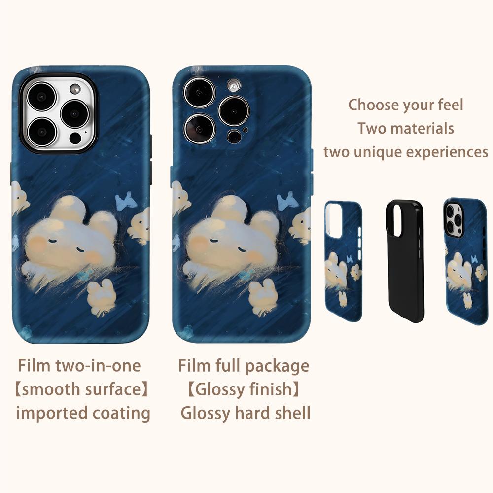 BubbleFor Magnetic Phone Case for IPhone 17 16 15 14 13 Pro Max Plus Single Double-layer Tough Case