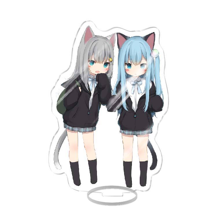 Nekoha Shizuku Acrylic Stand Model Plate Decoration Originality Desk Figure Display Fans Gifts Cartoon Prime Products Standee