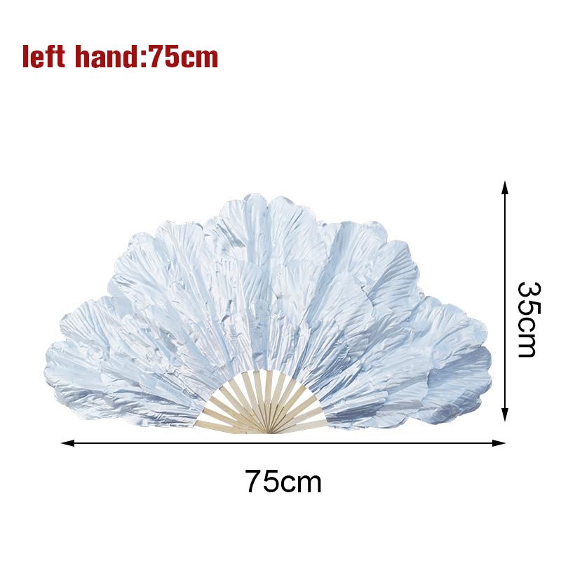 Chinesischer Tanzfächer Pfingstrosenblatt Tanzfächer Bühnenperformance Requisiten Doppelseitiger Yangko Tanz Faltfächer Party Dekoration