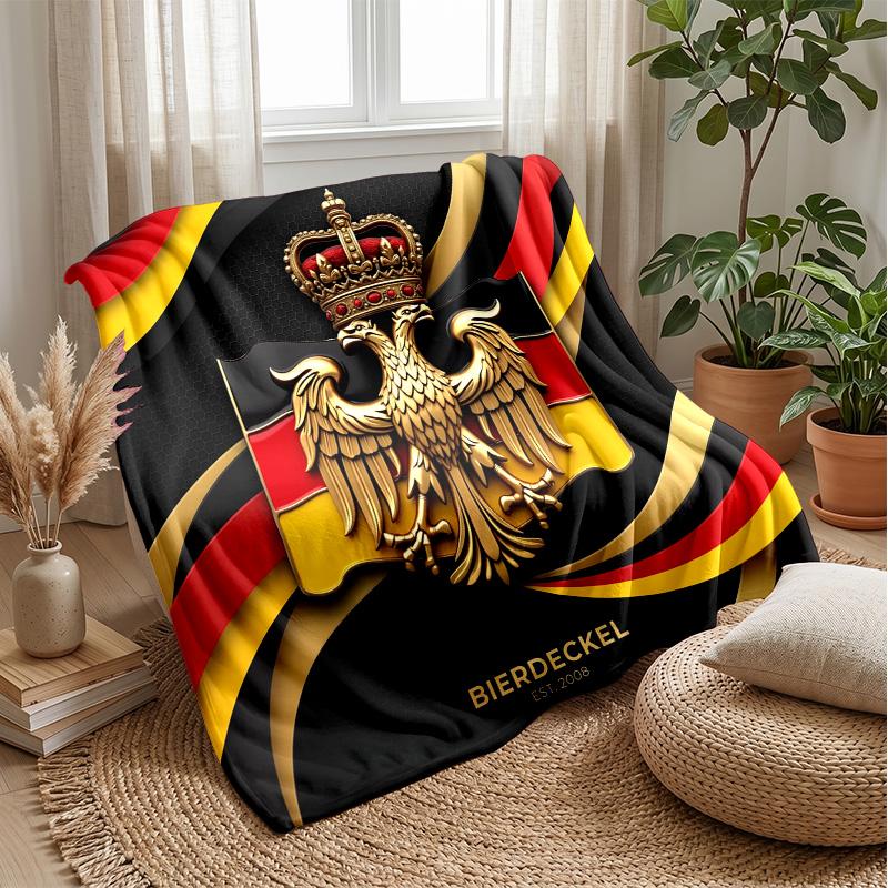 Couverture Flottante Imprimée Football Belgique Douce pour la Peau Chaude Décorative pour Canapé Lit Intérieur Usage Quotidien