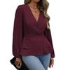 2025 Women's French Lace Slim Fit Waist-Cinched Long Sleeve Shirt