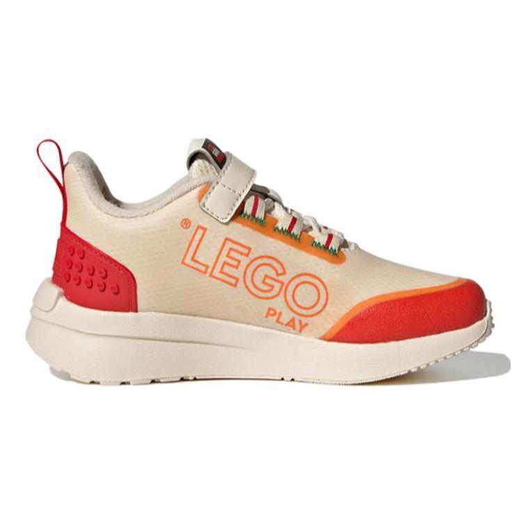 Adidas LEGO x Racer TR Dětské tenisky Ecru odstín Bahia oranžová Krémová Červená GW4000