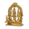 Ram Darbar Brass Murti Statue for Pooja Room & Gift, Religious Idol Figurine for Home & Office Decor, Hindu Lord Ram