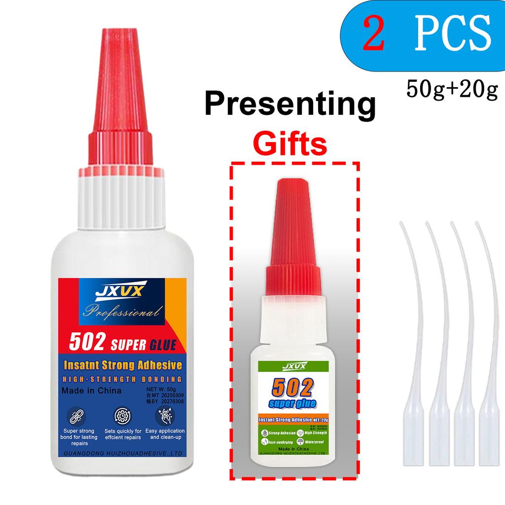 Universal 502 Glue Per Shoes: 2 for the Price of 1. Instant Glue. Superglue. Super-resistant Glue. For Leather and Plastic.
