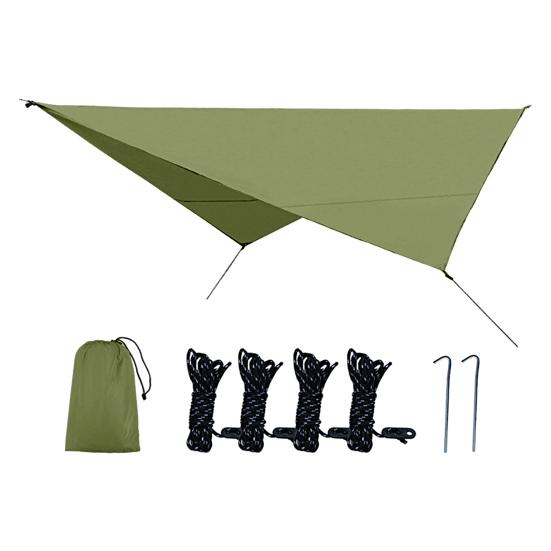 1 sada venkovního baldachýnu, bezpečný, vodotěsný, velký prostor odolný proti roztržení proti UV záření, postříbřený stan na kempování